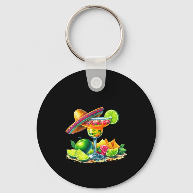 Nacho Average Teacher Cinco De Mayo Fiesta Men Wom Key Ring (Front)