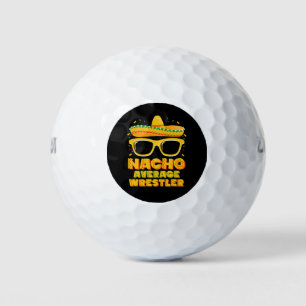 Nacho Average Wrestler Wrestling Cinco de Mayo Golf Balls