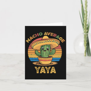 Nacho Average Yaya Matching Mexican Cinco De Mayo Card