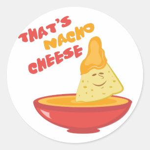 Nacho Cheese Classic Round Sticker