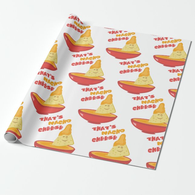 Nacho Cheese Wrapping Paper (Unrolled)