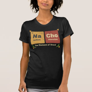 Nacho Periodic Table Snack Pun Retro Design T-Shirt
