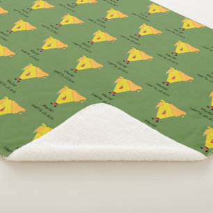 Nacho Santa Claus Sherpa Blanket