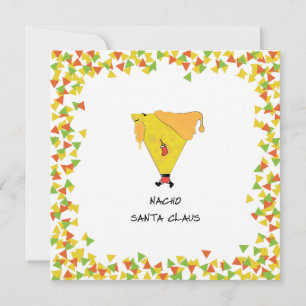 Nacho Santa with Chips Invitation