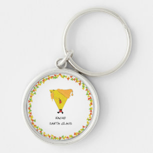 Nacho Santa with Chips Key Ring