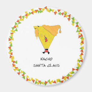 Nacho Santa with Chips Magnet