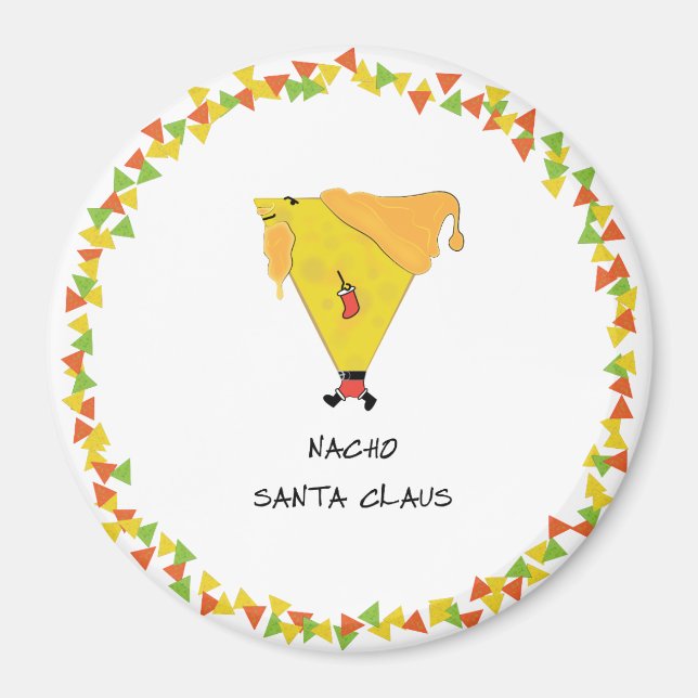 Nacho Santa with Chips Magnet (Front)