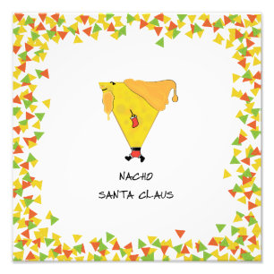 Nacho Santa with Chips Photo Print