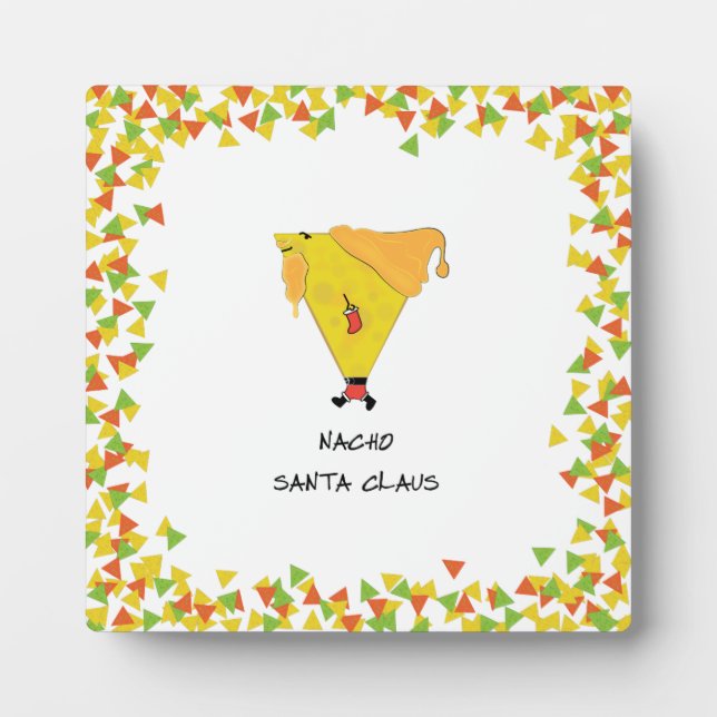 Nacho Santa with Chips Plaque (Front)