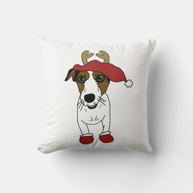Nacho the Jack Russell Terrier Cushion (Front)