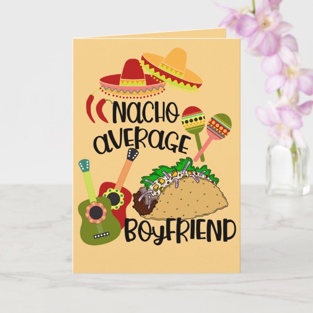 Nacho Your Average Boyfriend | Fun Valentine’s Card (Orchid)