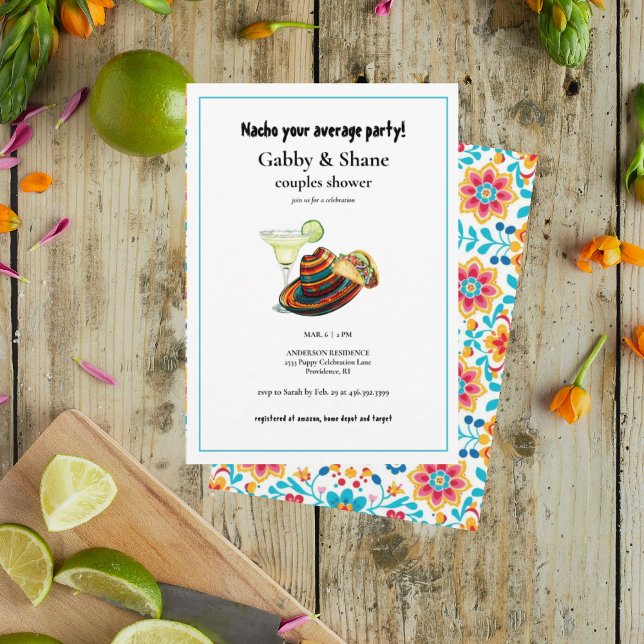Nacho Your Average Couples Shower Invitation (Creator Uploaded)