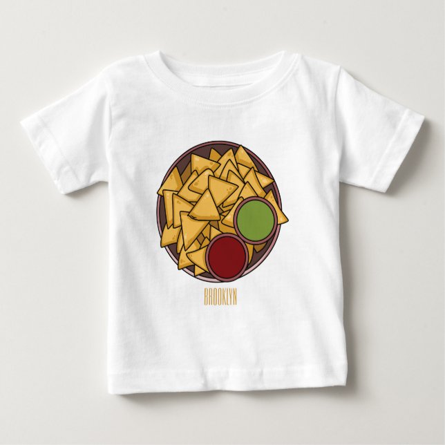 Nachos cartoon illustration  baby T-Shirt (Front)