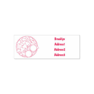 Nachos cartoon illustration self-inking stamp