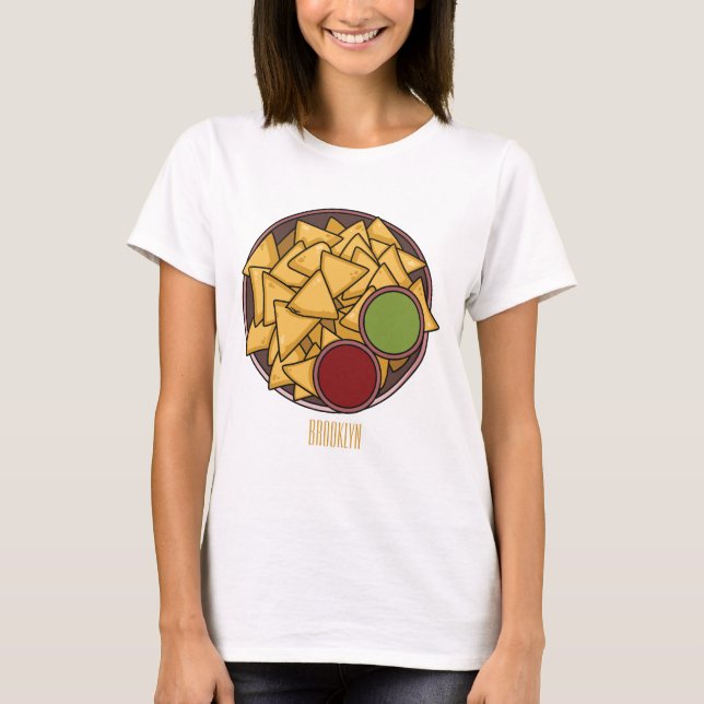 Nachos cartoon illustration  T-Shirt (Front)