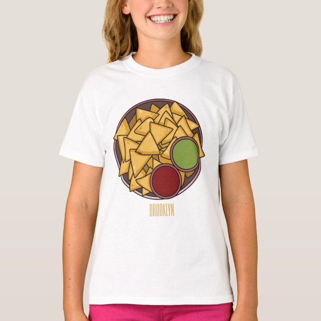 Nachos cartoon illustration  T-Shirt (Front)