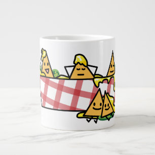 Nachos Melted Cheese Jalapeno Nacho tortilla chips Large Coffee Mug