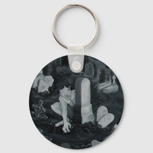 Nachts auf dem Friedhof - Teufel Key Ring