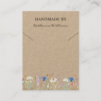 Nacklace Display Card | Wildflower Floral
