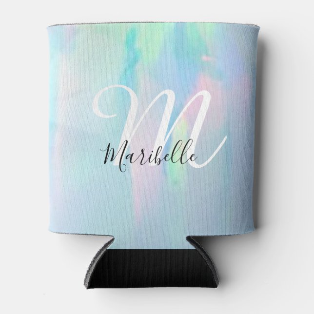 Nacre coastal tropical elegant beach can cooler (Front)