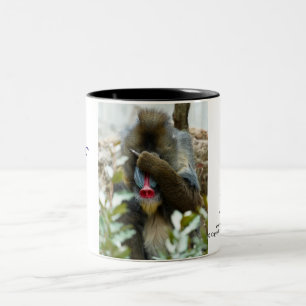 Nada-Monkey #103 Two-Tone Coffee Mug
