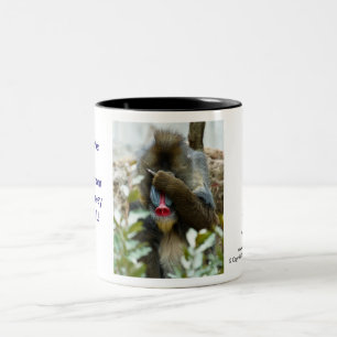 Nada-Monkey #19 Two-Tone Coffee Mug