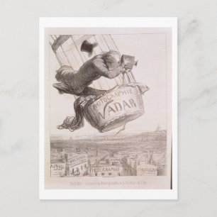 Nadar (1820-1910) elevating Photography to the hei Postcard