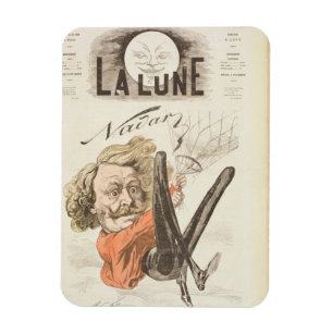 Nadar (1820-1910) title page of 'La Lune', publish Magnet