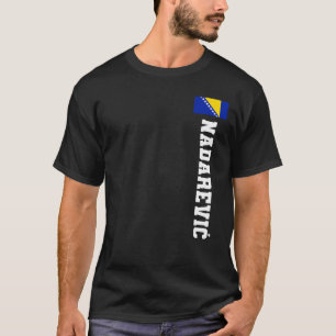 Nadarevic Bosnia Flag Last Name Coat Of Arm Emblem T-Shirt