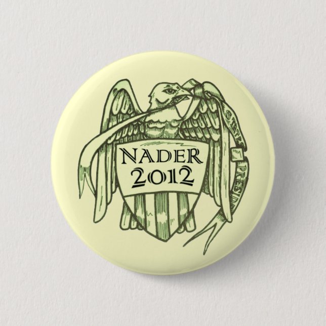 NADER 2012 6 CM ROUND BADGE (Front)