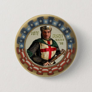 Nader Crusader Button