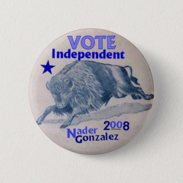 Nader/Gonzalez 2008 Buffalo Button (Front)