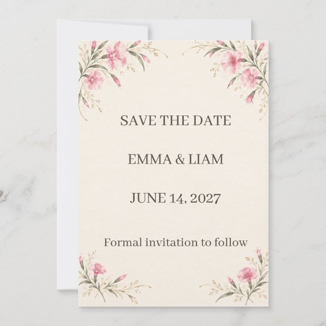 Nadeshiko Save the Date (Front)