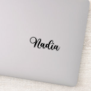 Nadia Name - Handwritten Calligraphy