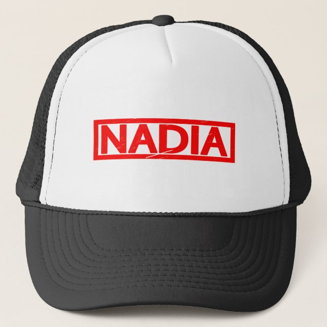 Nadia Stamp Trucker Hat (Front)