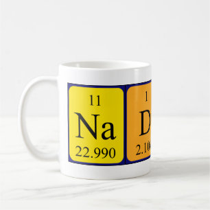 Nadin periodic table name mug