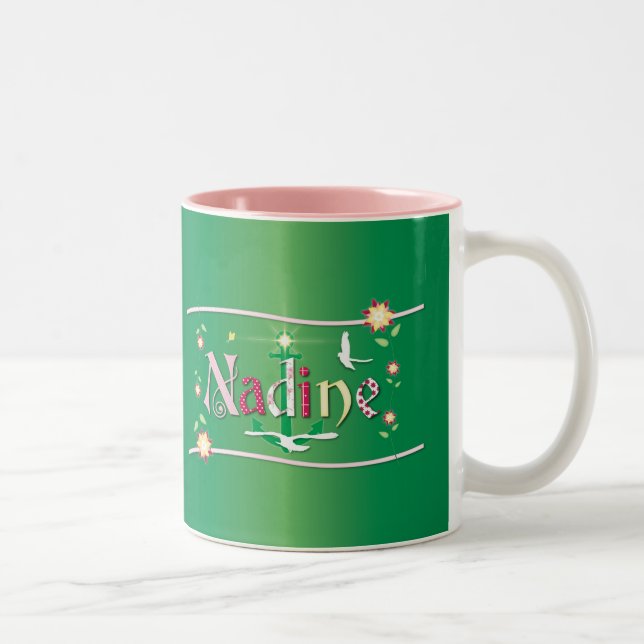 Nadine Two-Tone Coffee Mug (Right)