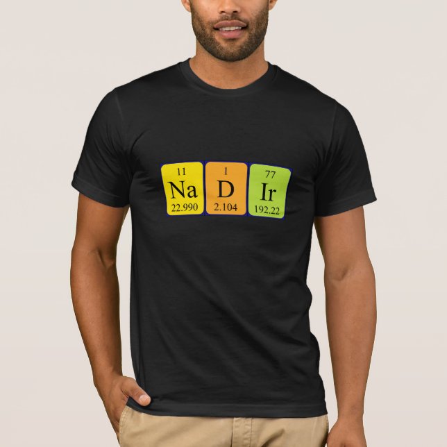 Nadir periodic table name shirt (Front)