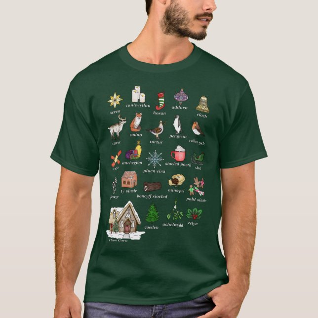 Nadolig Christmas T-Shirt (Front)