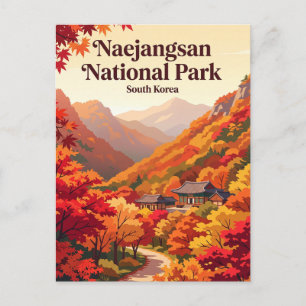 Naejangsan National Park South Korea Postcard