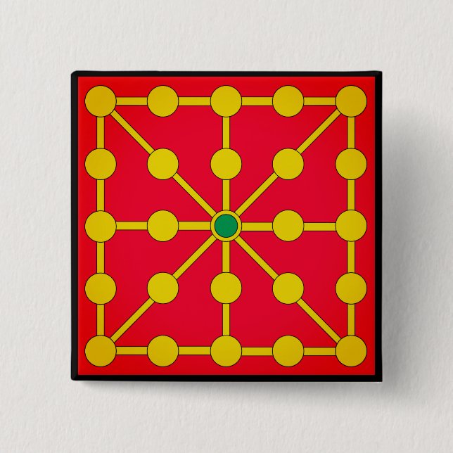 Nafarroa 15 Cm Square Badge (Front)