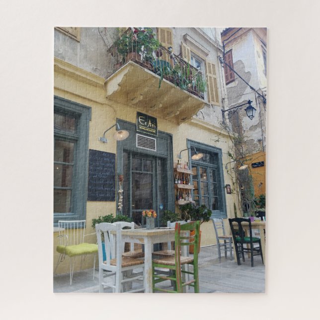 Nafplio Cafe Jigsaw Puzzle (Vertical)