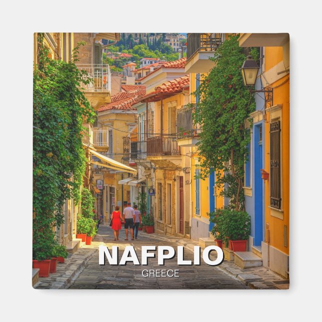 Nafplio Greece Travel Magnet (Front)