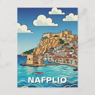 Nafplio Greece Travel Postcard