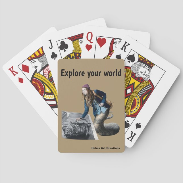 Naga Explore World Travel Fantasy Playing Cards (Back)