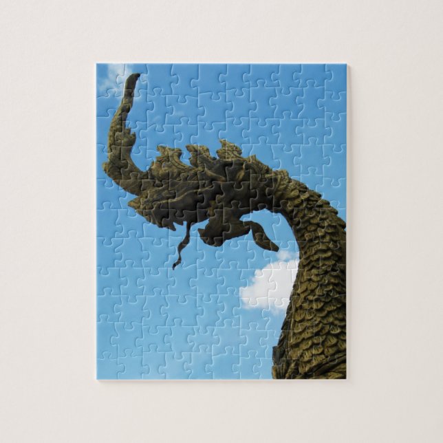 Naga ... Pha That Luang Stupa, Laos Jigsaw Puzzle (Vertical)