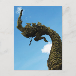 Naga ... Pha That Luang Stupa, Laos Postcard