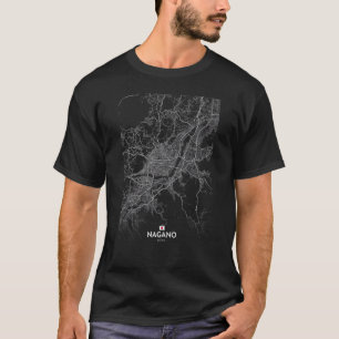 nagano japan City map Travel souvenir hometown T-Shirt