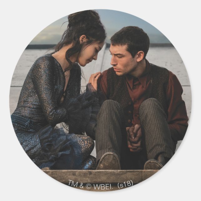 Nagini & Credence Photo Classic Round Sticker (Front)