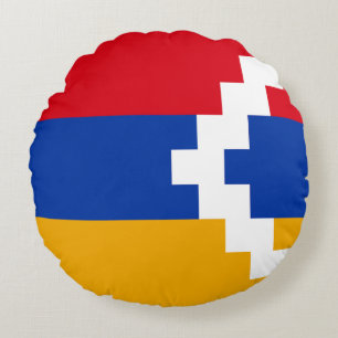 Nagorno Karabakh Flag Round Cushion